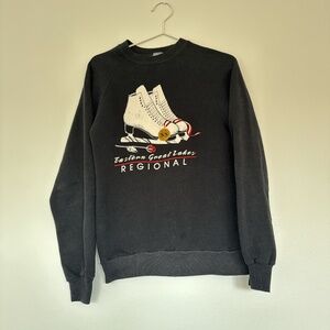 Faded Black Ice Skating Jumper